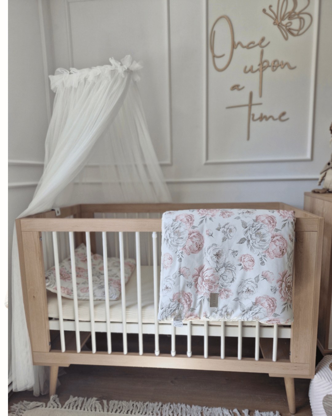 Kinderbettwäsche mit Füllung – Pfingstrosen