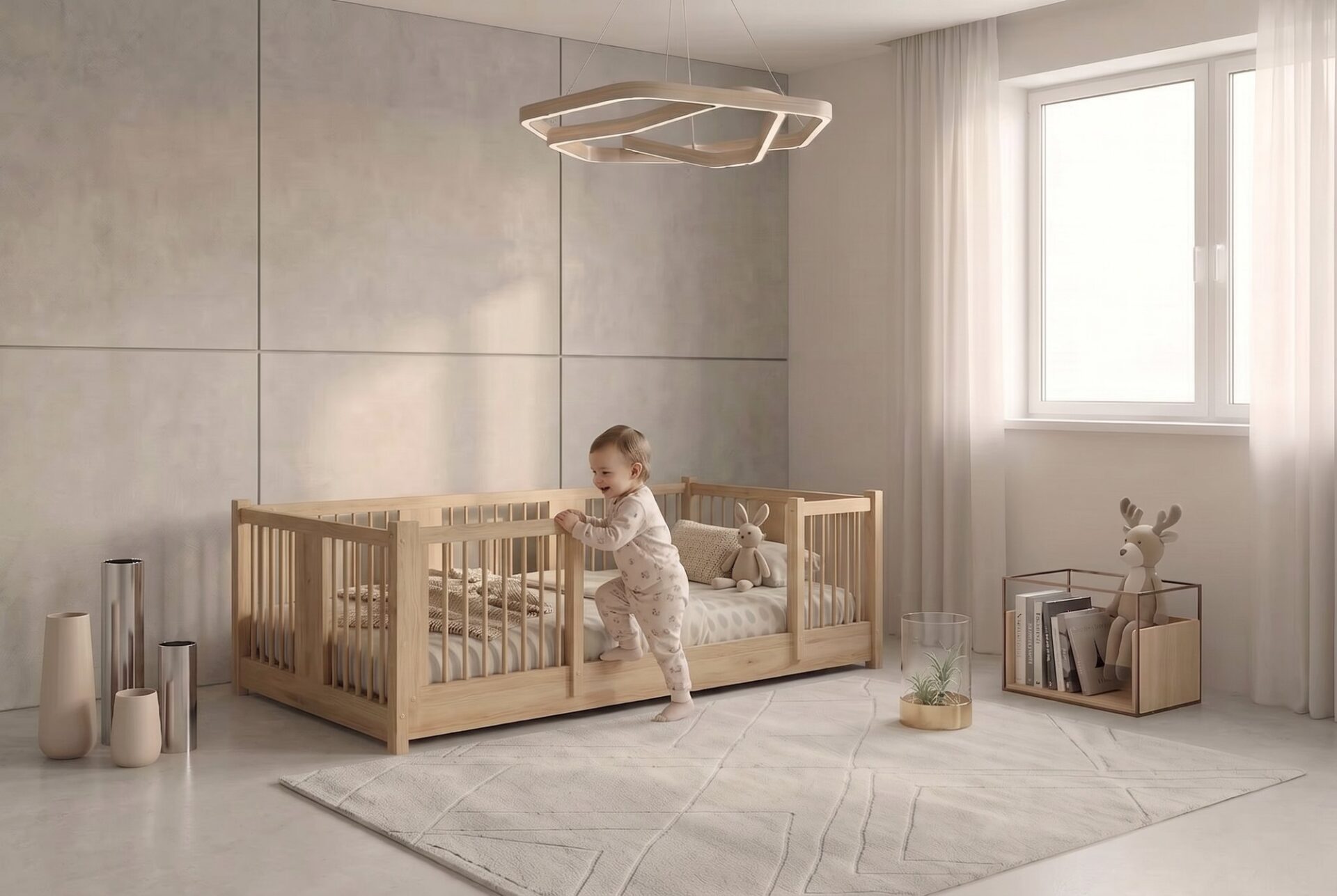 Montessori Kinderbett MILO – im Alltag Kind im Montessori Kinderbett MILO